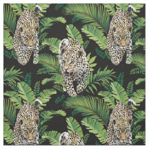 Tecido de padrão de leopardos