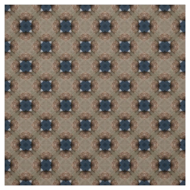 Tecido de padrão de móveis azul marrom (Modelo)