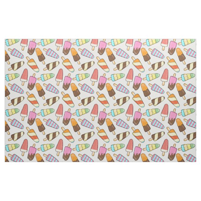 tecido de Padrão de sorvetes (Fat Quarter)