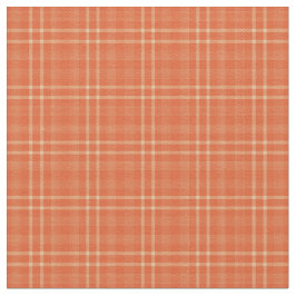 Tecido de Padrão de Tartan Laranja de queda bonito