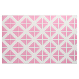 Tecido de Padrão de Tendência Branca Cor-de-Rosa