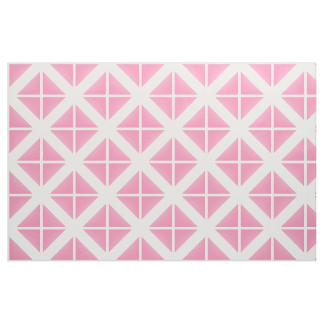 Tecido de Padrão de Tendência Branca Cor-de-Rosa (Fat Quarter)