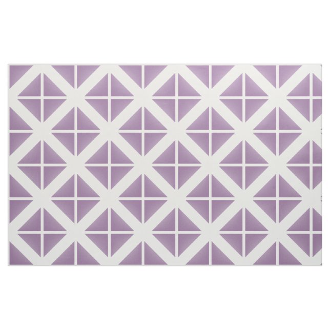 Tecido de Padrão de Tendência Branca Roxa (Fat Quarter)