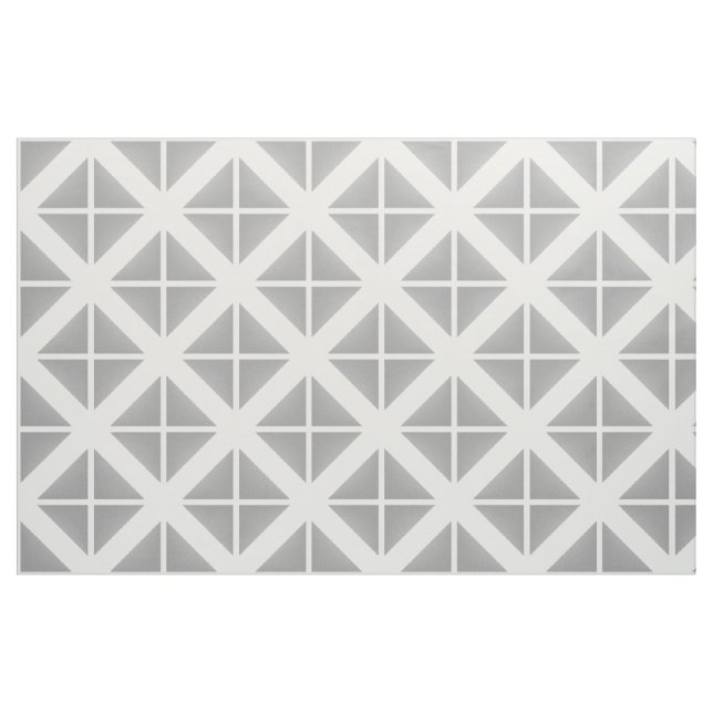Tecido de Padrão de Tendências Brancas da cinza (Fat Quarter)