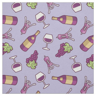 Tecido de Padrão de Vinho Vermelho