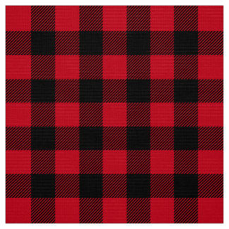 Tecido de Padrão de Xadrez do Lumberjack Negro Ver