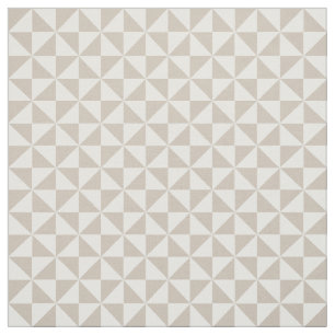 Tecido de Padrão dos Triângulos Modernos Beige Whi