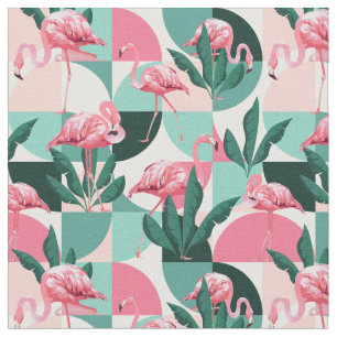 Tecido de padrão Flamingo