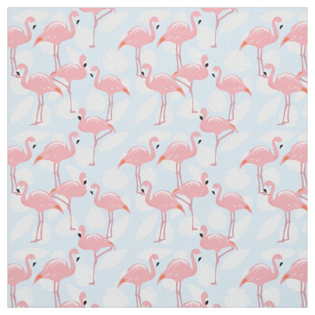 Tecido de Padrão Flamingos Rosa (Modelo)