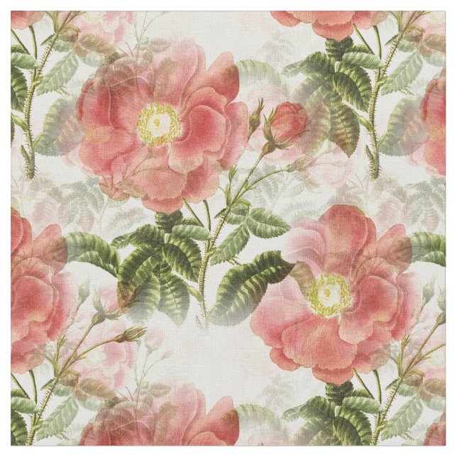 Tecido de Padrão Floral da Camellia Rosa (Detalhe)