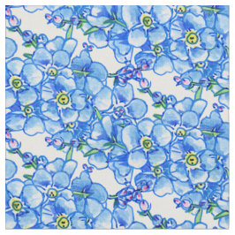 Tecido de padrão floral "me-nots" azul