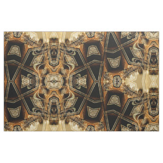 Tecido de Padrão Geométrico Dourado Satin Lace