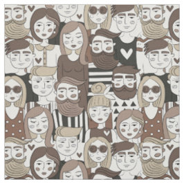 Tecido de padrão hipster