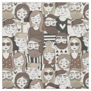 Tecido de padrão hipster