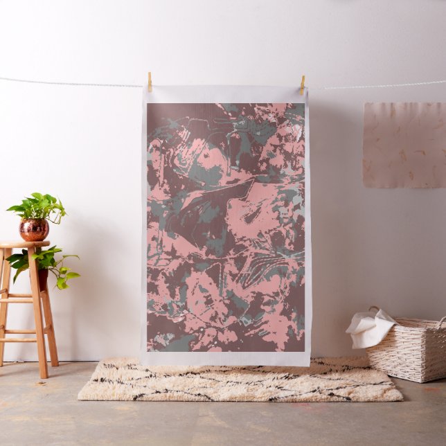 Tecido de Padrão Rosa Castanho Exclusivo (In Situ)