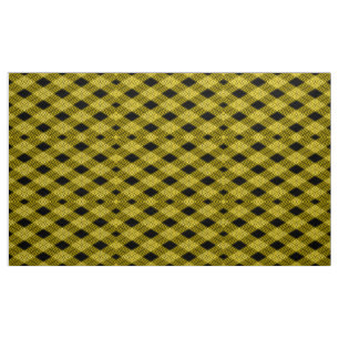 Tecido de padrões amarelo e preto para verificaç