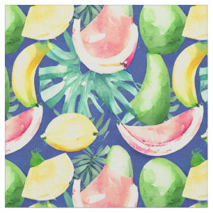 Tecido de padrões de Fruta tropical