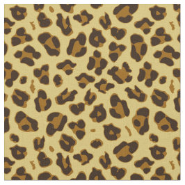 Tecido de padrões de impressão de animais leopard
