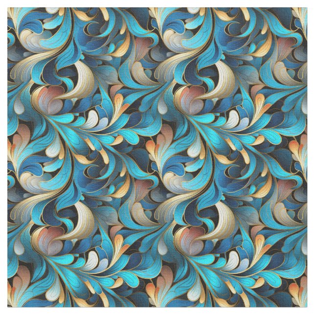 Tecido de Padrões Fractais (Detalhe)