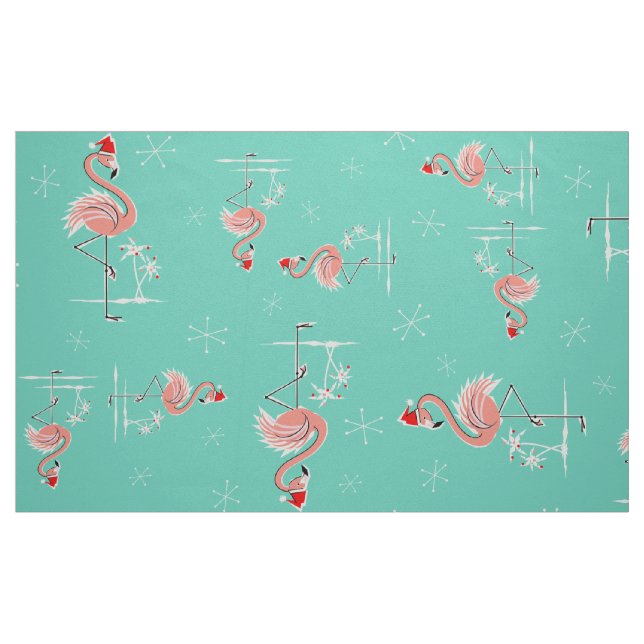 Tecido de padrões grandes do Twist Flamingo de Nat (Fat Quarter)