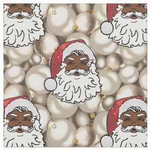 tecido de Papai Noel do africano
