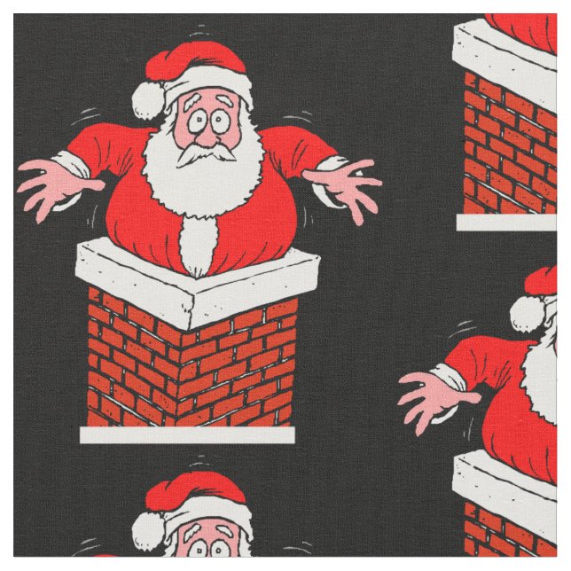 tecido de papais noeis! (Detalhe)