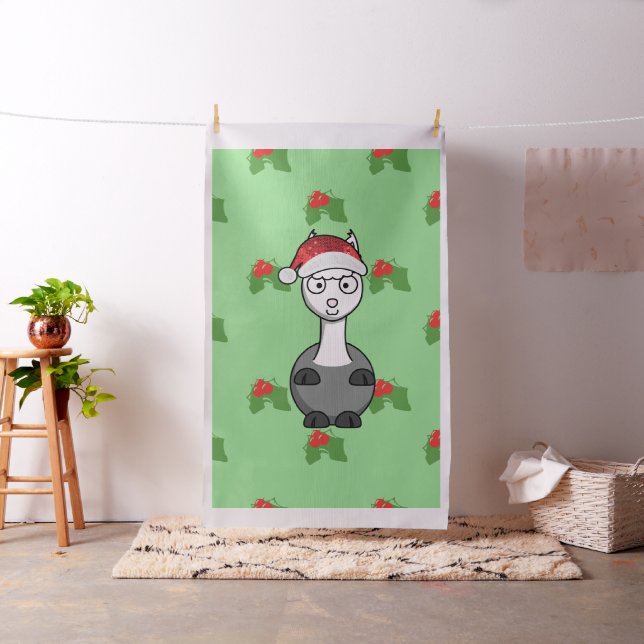 tecido de papais noeis de natal alpaca (In Situ)