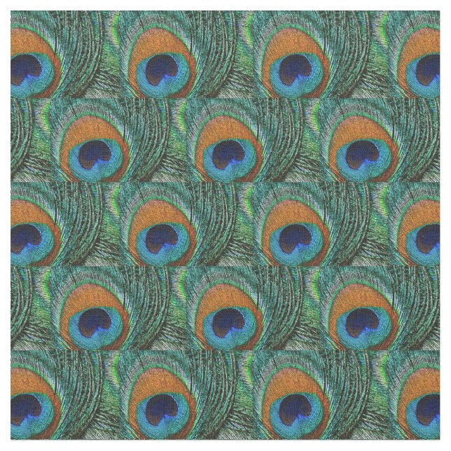 Tecido De Pavão - Marinho Azul Verde-Tan (Detalhe)