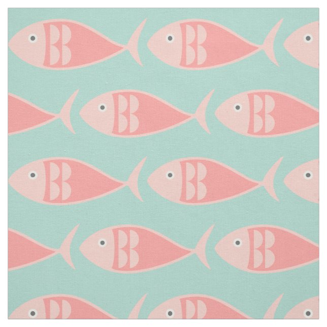 Tecido De Peixe Rosa Nadado (Modelo)