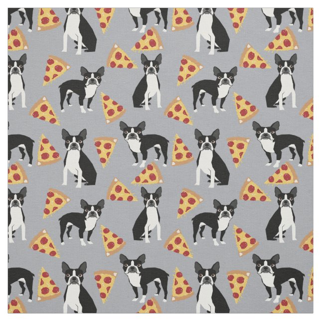 tecido de pizza de Boston Terriers (Modelo)