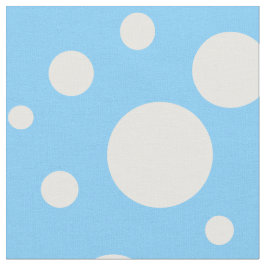 Tecido de Pontos Azuis