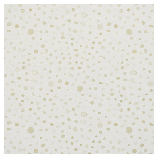 Tecido de Pontos de Aquarela de Confetti Dourado (Modelo)