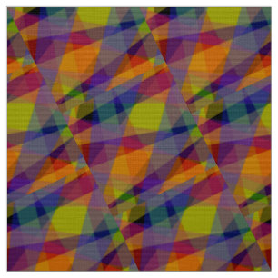 Tecido de Popeline de Poliéster - Geométrico Escur