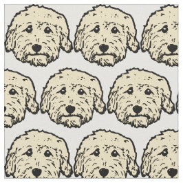 tecido de porta com cães Apricot Doodle