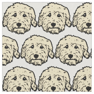 tecido de porta com cães Apricot Doodle