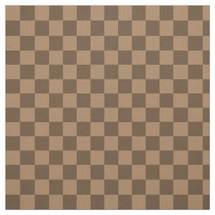 Tecido de Quadrados de Chocolate Suave