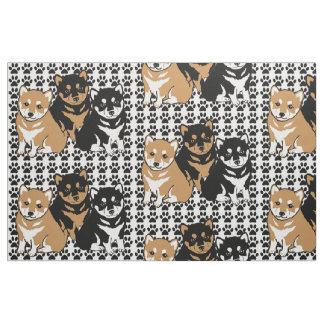 Tecido de Raça de Cães Shiba Inu