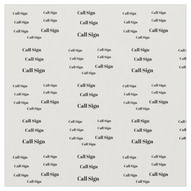 Tecido de rádio de múltiplos sinais de chamada (Detalhe)