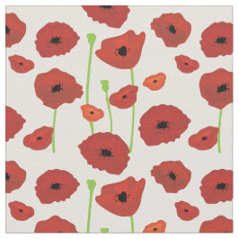 Tecido de Red Poppies.