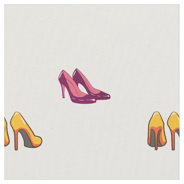 tecido de saltos vermelhos e amarelos (Detalhe)