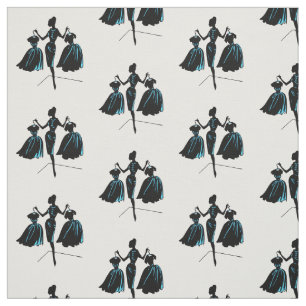 Tecido de Silhouette Fashionista Retro