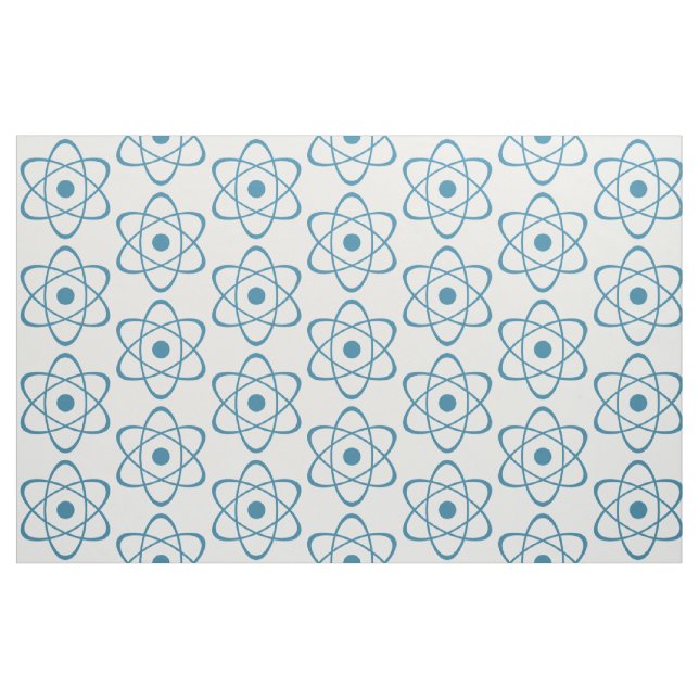 Tecido de Símbolo Atom Azul (Fat Quarter)