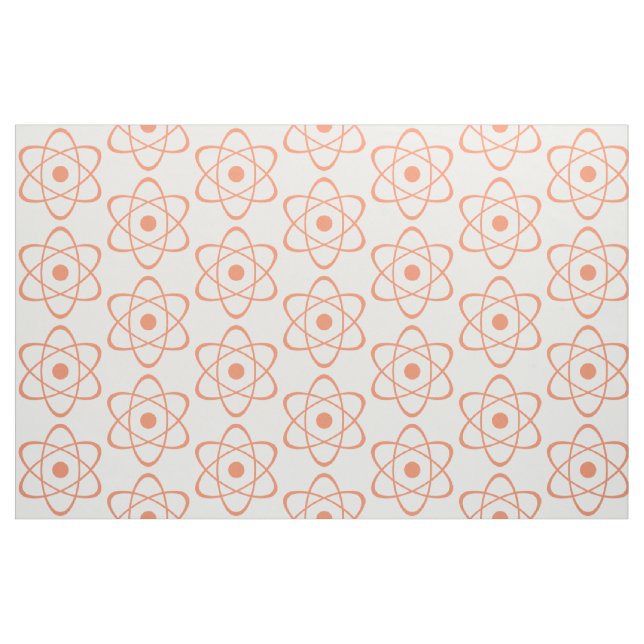 Tecido de Símbolo Atom Laranja (Fat Quarter)