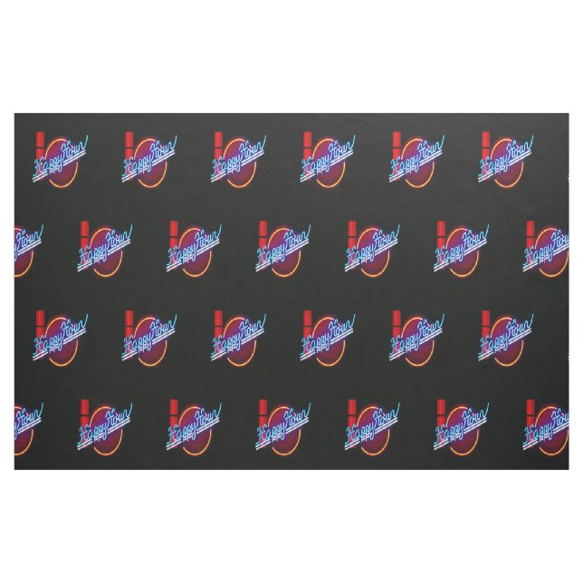Tecido de Sinal Neon de Hora Feliz (Fat Quarter)