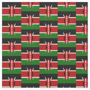 Tecido de tendências do Quênia Flag & Kenya /fas
