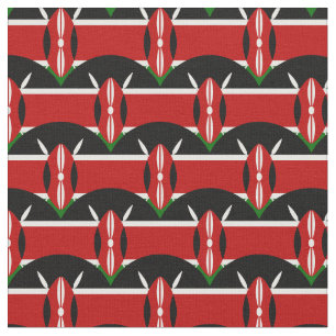 Tecido de tendências do Quênia Flag & Kenya /fas
