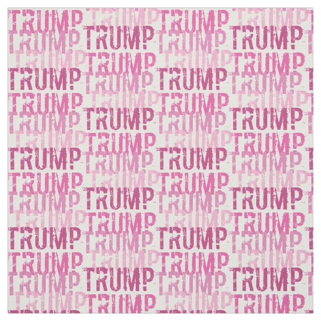 Tecido de Tipografia Rosa Trump (Modelo)