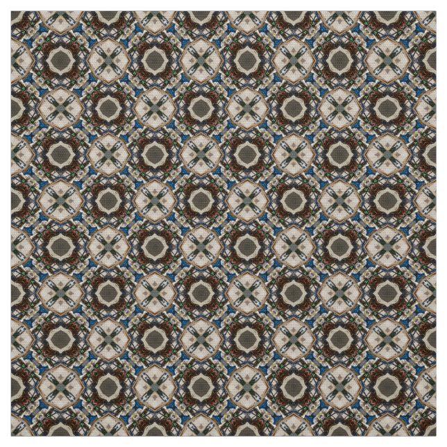 Tecido de Upholsteria Multicolorido Vibrante - Neg (Modelo)