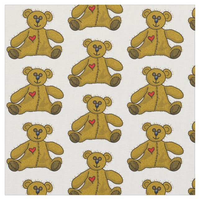Tecido de Urso Feliz (Detalhe)