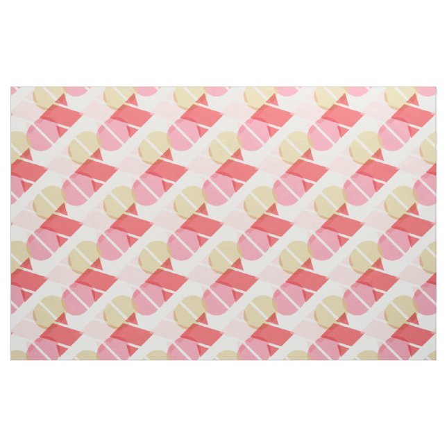 Tecido de vidro geométrico moderno dos namorados (Fat Quarter)
